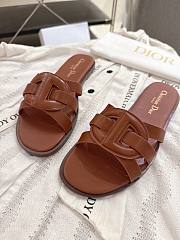 Colestore Dior D-Club Slide Camel Calfskin  - 4
