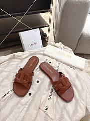 Colestore Dior D-Club Slide Camel Calfskin  - 5