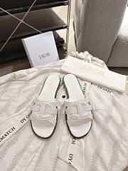 Colestore Dior D-Club Slide White Calfskin  - 1
