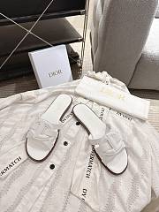 Colestore Dior D-Club Slide White Calfskin  - 3