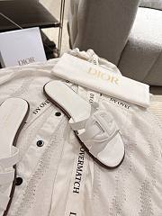 Colestore Dior D-Club Slide White Calfskin  - 2