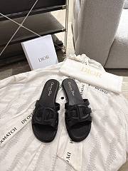 Colestore Dior D-Club Slide Black Calfskin  - 1