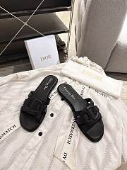 Colestore Dior D-Club Slide Black Calfskin  - 6