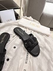 Colestore Dior D-Club Slide Black Calfskin  - 3