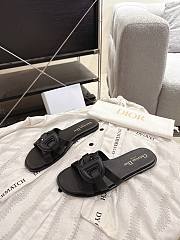 Colestore Dior D-Club Slide Black Calfskin  - 4