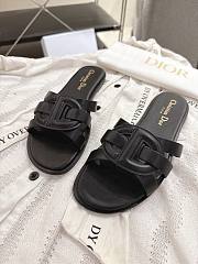 Colestore Dior D-Club Slide Black Calfskin  - 5