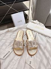 Colestore Dior D-Club Slide Gold Calfskin  - 1