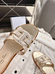 Colestore Dior D-Club Slide Gold Calfskin  - 5