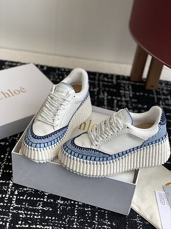 Colestore Chloé Nama Wedge Sneaker Ashes Blue