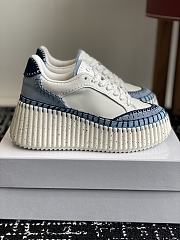 Colestore Chloé Nama Wedge Sneaker Ashes Blue - 5
