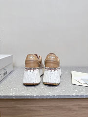 Colestore Chloé Nama Wedge Sneaker Tan Rose - 5