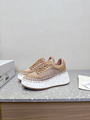 Colestore Chloé Nama Wedge Sneaker Tan Rose - 4