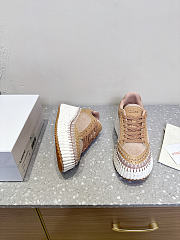 Colestore Chloé Nama Wedge Sneaker Tan Rose - 2
