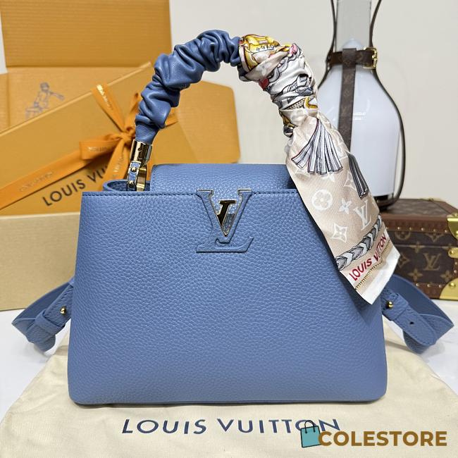 Colestore Louis Vuitton Capucines BB Blue 27x18x9cm - 1