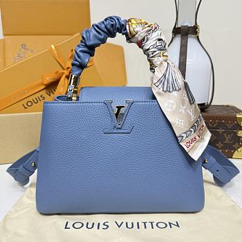 Colestore Louis Vuitton Capucines BB Blue 27x18x9cm