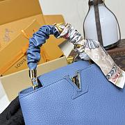 Colestore Louis Vuitton Capucines BB Blue 27x18x9cm - 2