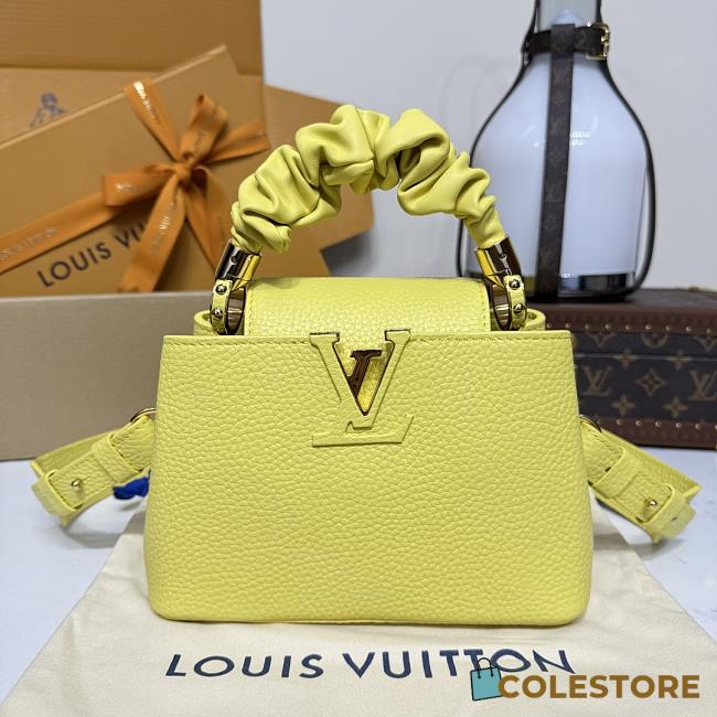 Colestore Louis Vuitton Capucines Mini Yellow 21x14x8cm - 1