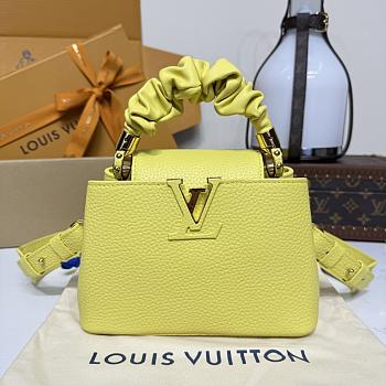 Colestore Louis Vuitton Capucines Mini Yellow 21x14x8cm