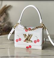 Colestore Louis Vuitton LV x TM Twist PM White Epi Grained Cowhide Leather 19x7x15cm - 1