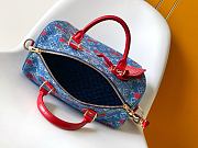 Colestore Louis Vuitton LV x TM Bolsa Speedy Soft 30 Denim Cherry 30x21x17cm - 5