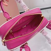 Colestore Miu Miu Matelassé Leather Bowling Bag in Pink 22x10.5x7.5cm - 2