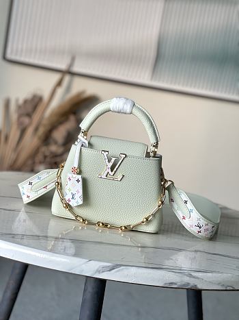 Colestore Louis Vuitton LV X TM Capucines Mini Baby Green 21 × 13.6 × 8cm