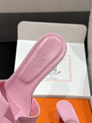 Colestore Hermès Oasis High Heel Slide Sandal Rose De Venise - 6