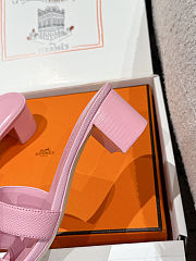Colestore Hermès Oasis High Heel Slide Sandal Rose De Venise - 4