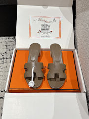 Colestore Hermès Oasis High Heel Slide Sandal Étoupe - 1