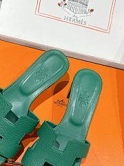 Colestore Hermès Oasis High Heel Slide Sandal Vert Oyat - 2