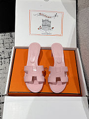 Colestore Hermès Oasis High Heel Slide Sandal Rose Cancan - 1