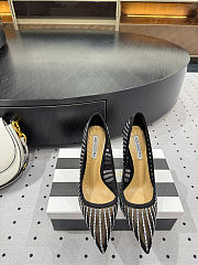 Colestore Aquazzura Mayor Crystal Mesh Black Pumps - 1