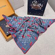 Colestore Louis Vuitton LV x TM Monogram Cerise Square 90 - Denim Blue - 6