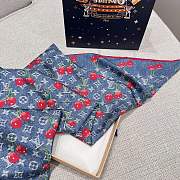 Colestore Louis Vuitton LV x TM Monogram Cerise Square 90 - Denim Blue - 4
