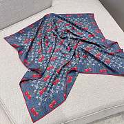 Colestore Louis Vuitton LV x TM Monogram Cerise Square 90 - Denim Blue - 2