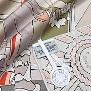Colestore Pony Pit Stop Double Face Scarf 90 Rose poudre / Gris / Banc - 2