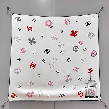 Colestore Chanel Alphabet Birdcage Scarf 90x90cm