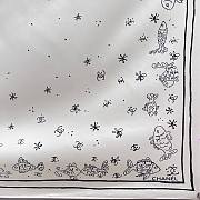 Colestore Chanel Underwater Paradise Ivory Beigee Scarf 90x90cm - 6