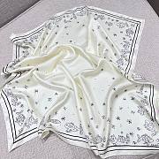 Colestore Chanel Underwater Paradise Ivory Beigee Scarf 90x90cm - 3