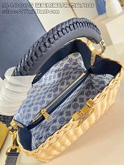 Colestore Louis Vuitton Capucines BB Rattan and Cowhide Navy Blue 18 x 27 x 9 cm - 4