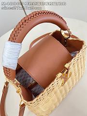 Colestore Louis Vuitton Capucines BB Rattan and Cowhide Tan 18 x 27 x 9 cm - 6