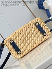 Colestore Louis Vuitton Capucines Mini Rattan and Cowhide Navy Blue  21x13.6x8cm - 4