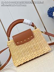 Colestore Louis Vuitton Capucines Mini Rattan and Cowhide Tan 21x13.6x8cm - 5