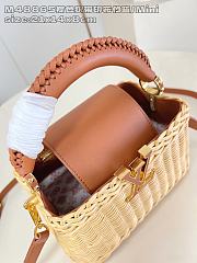 Colestore Louis Vuitton Capucines Mini Rattan and Cowhide Tan 21x13.6x8cm - 4