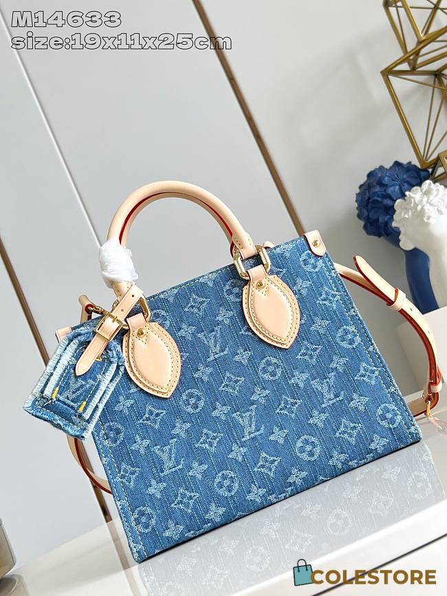 Colestore Louis Vuitton OnTheGo PM Denim Blue 19x11x25cm - 1