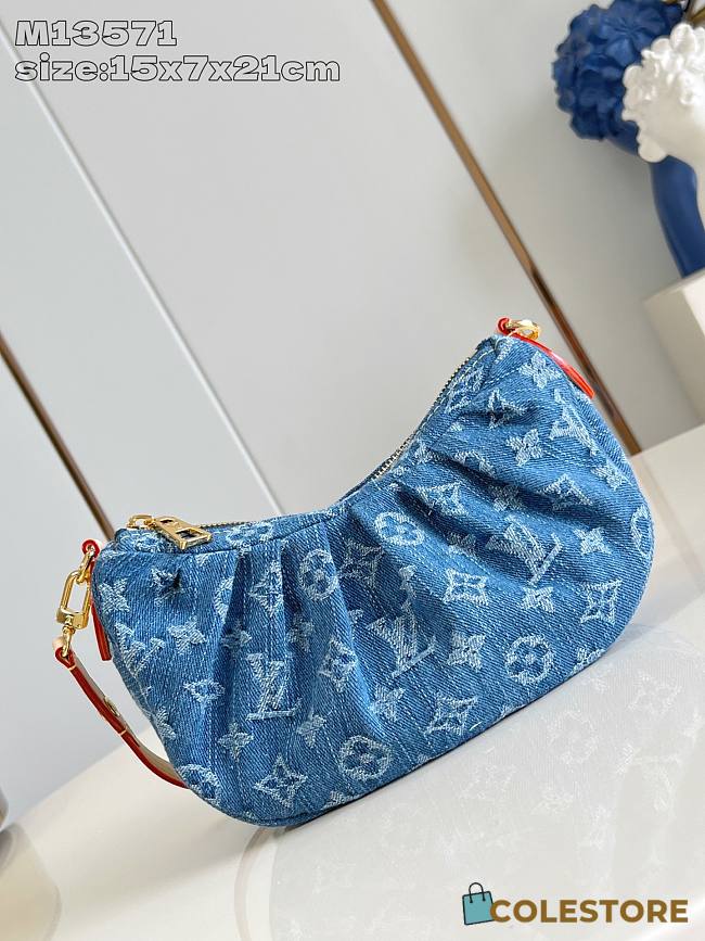 Colestore Louis Vuitton Pochette Valley Denim Blue 15x7x21cm - 1