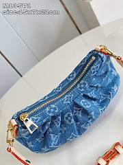 Colestore Louis Vuitton Pochette Valley Denim Blue 15x7x21cm - 6