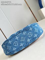 Colestore Louis Vuitton Pochette Valley Denim Blue 15x7x21cm - 3