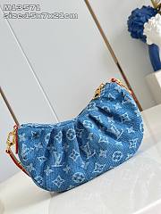 Colestore Louis Vuitton Pochette Valley Denim Blue 15x7x21cm - 2