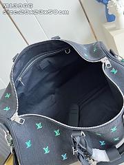Colestore Louis Vuitton Keepall Bandoulière 50 Gradient Blue Blason Denim 29x23x50cm - 6